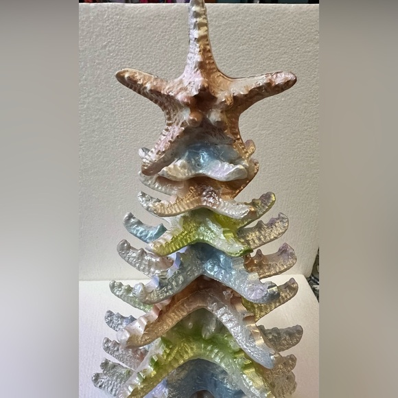 Coastal Starfish Christmas Tree 10 Tier Beach Theme - Picture 2 of 8